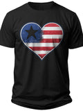Heart of America 美国国旗衬衫 - Adult Unisex Tee