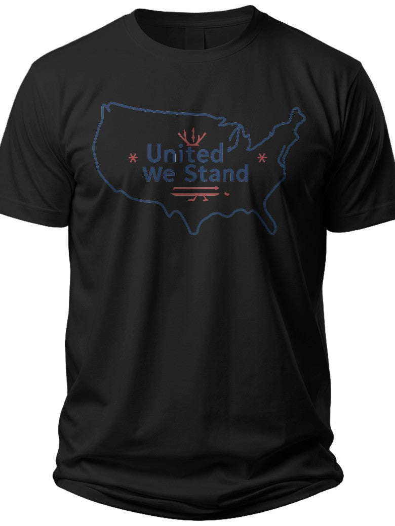 Geometric USA Outline Usa T Shirt - Adult Unisex Tee