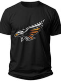 Geometric Freedom Eagle American Flag T Shirts for Men - Adult Unisex Tee