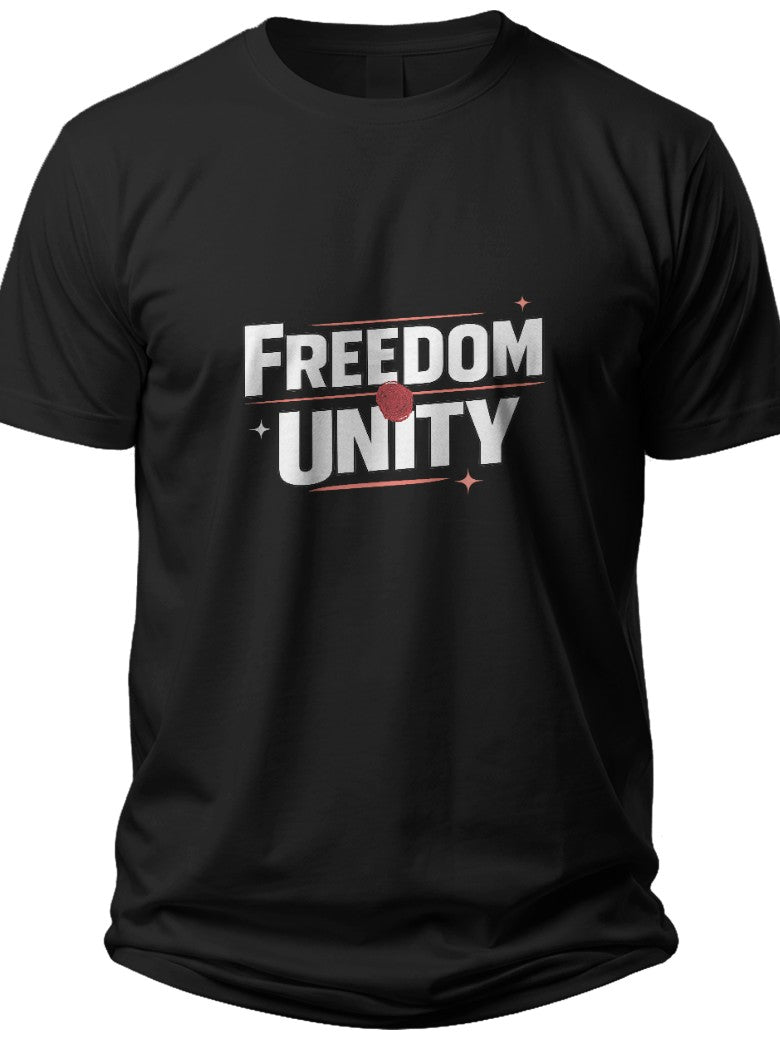 Freedom & Unity Type American Shirt - Adult Unisex Tee