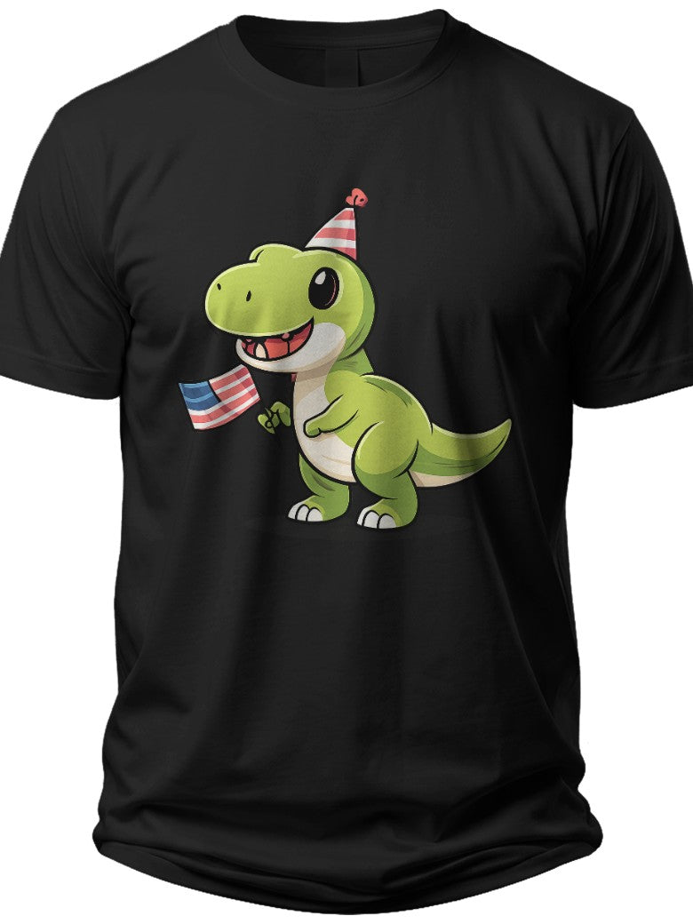 Dino Patriot Boys Patriotic Shirt - Adult Unisex Tee