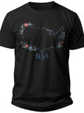 Bloom America Usa Tshirt Women - Adult Unisex Tee