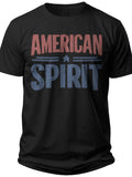 American Spirit Typography Usa T Shirt - Adult Unisex Tee