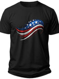 Abstract Flag Flow American Flag Shirt Men - Adult Unisex Tee