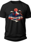 Abstract American Landscape America Tshirt - Adult Unisex Tee