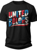 United Colors Text Red White and Blue Shirts - Adult Unisex Tee