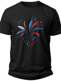 Patriotic Bloom Red White and Blue Shirts - Adult Unisex Tee