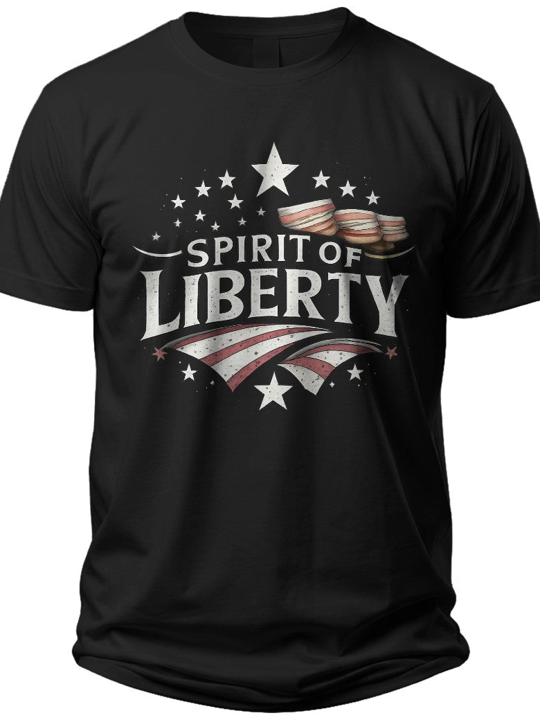Stars and Stripes Spirit Freedom Shirt - Adult Unisex Tee