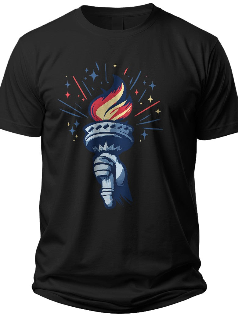 Liberty Torch Glow Freedom Shirt - Adult Unisex Tee