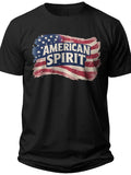 Waving American Spirit America T Shirt - Adult Unisex Tee