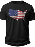 Star-Spangled USA Map Usa Shirt Women - Adult Unisex Tee