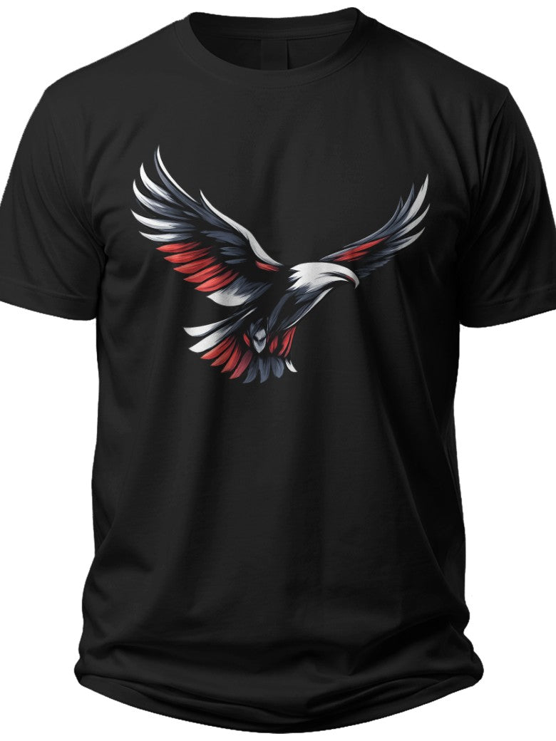 Soaring Freedom Eagle Red White and Blue Shirt - Adult Unisex Tee