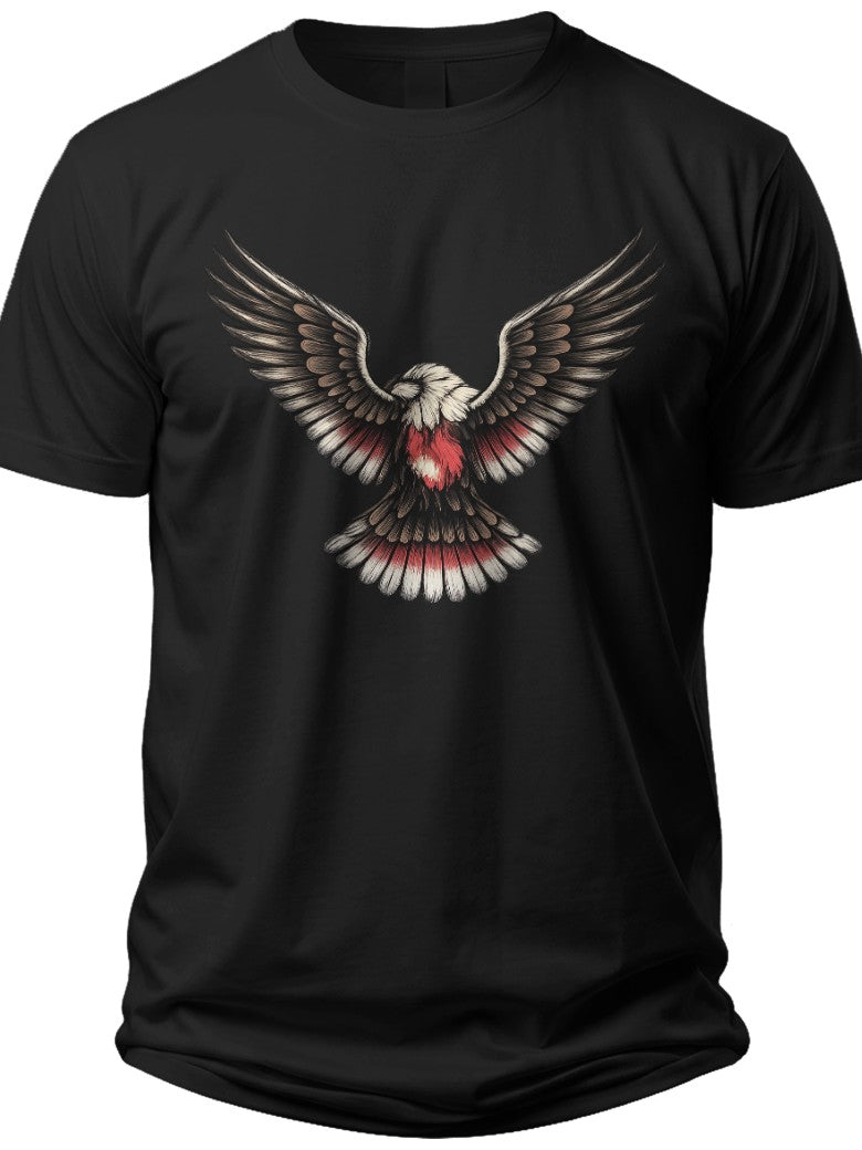 Soaring Eagle Patriot American Flag T-shirts - Adult Unisex Tee