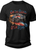 Road Trip USA Funny Usa Shirt - Adult Unisex Tee
