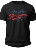 Retro America Text Living in America Shirt - Adult Unisex Tee