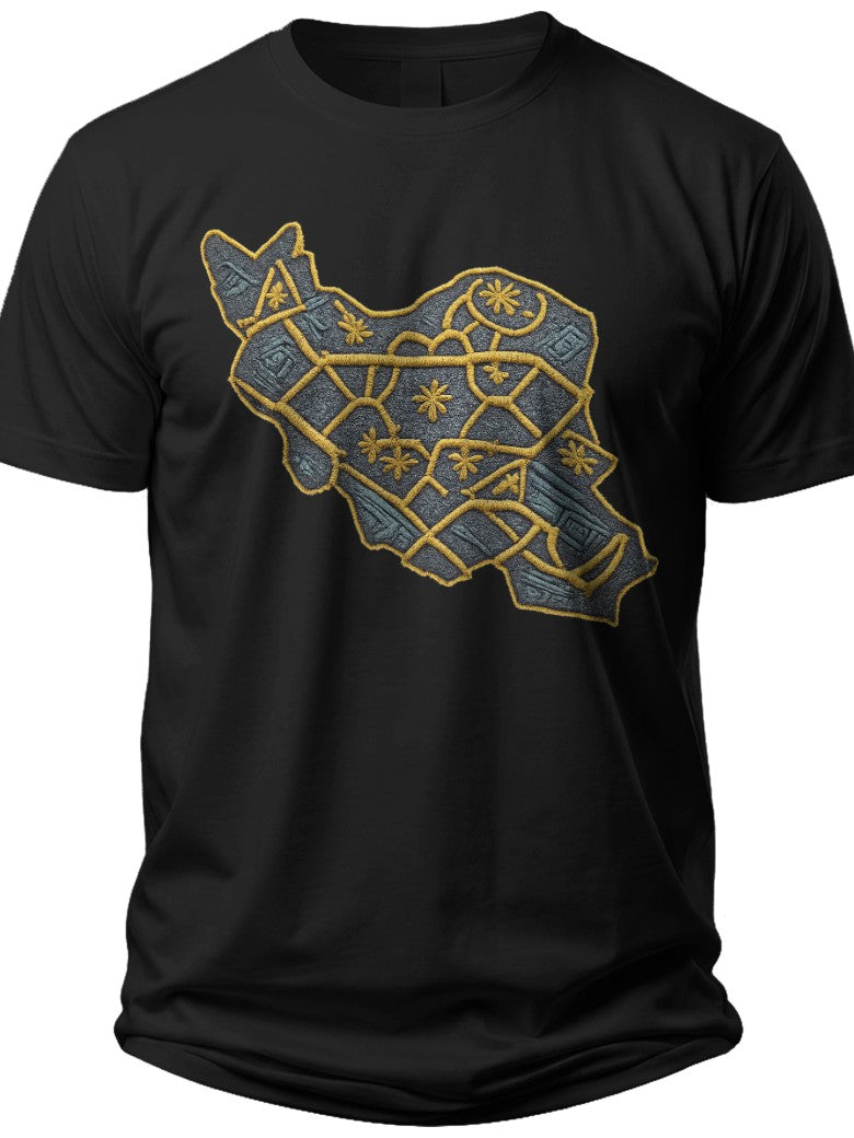 Persian Map Weave Iran Shirt - Adult Unisex Tee