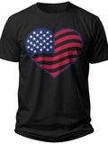 Patriotic Heart Flag Usa Shirt Women - Adult Unisex Tee