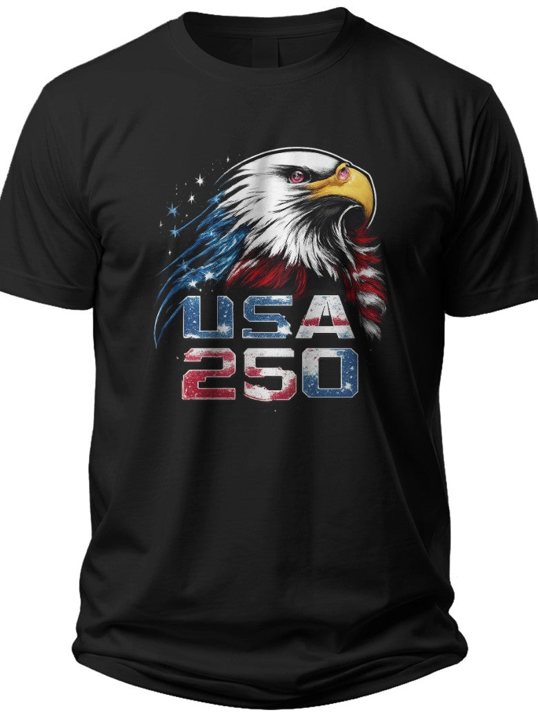 Patriotic Eagle 250 Mens Usa 250th Anniversary Shirt - Adult Unisex Tee