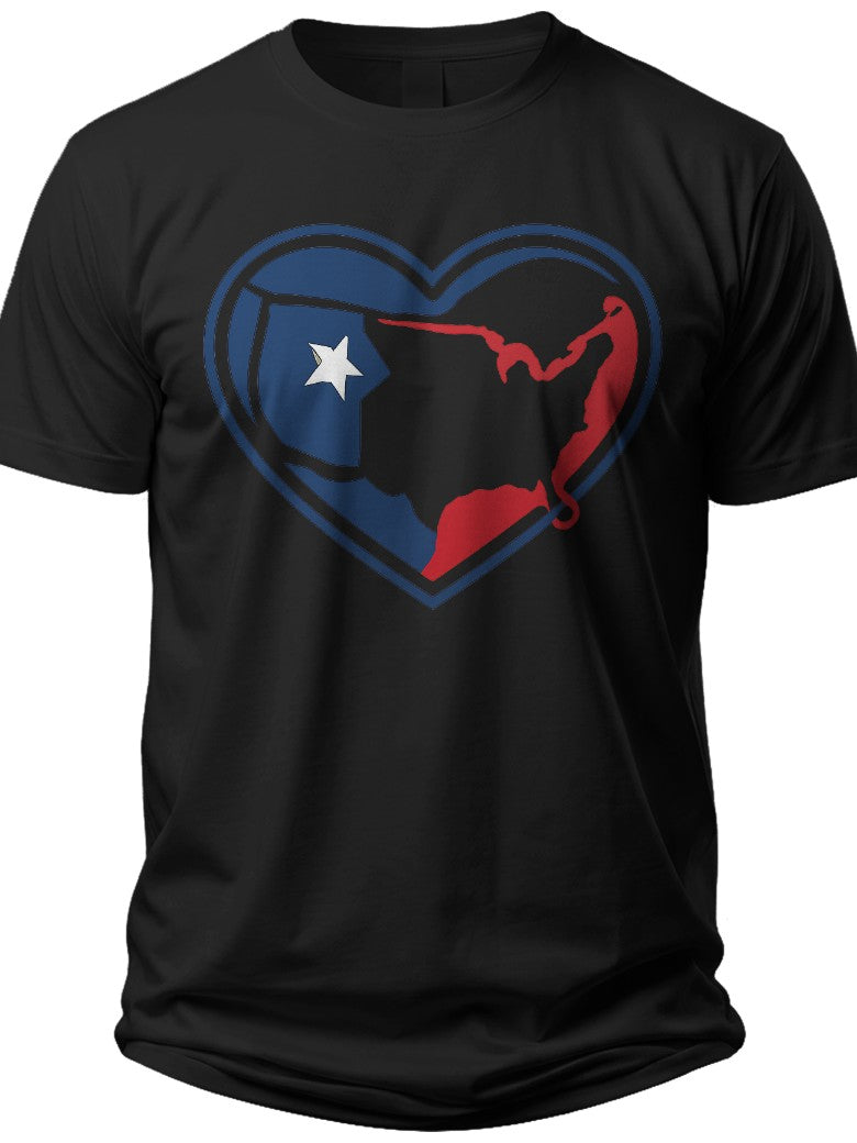 My USA Heart Womens Usa Shirt - Adult Unisex Tee