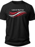 Land of the Free Waves America Shirt Women - Adult Unisex Tee