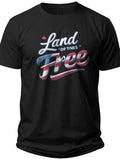 Land of the Free American Flag T-shirts - Adult Unisex Tee