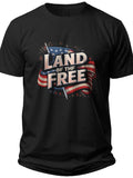 Land of Free American Flag Button Up Shirt - Adult Unisex Tee