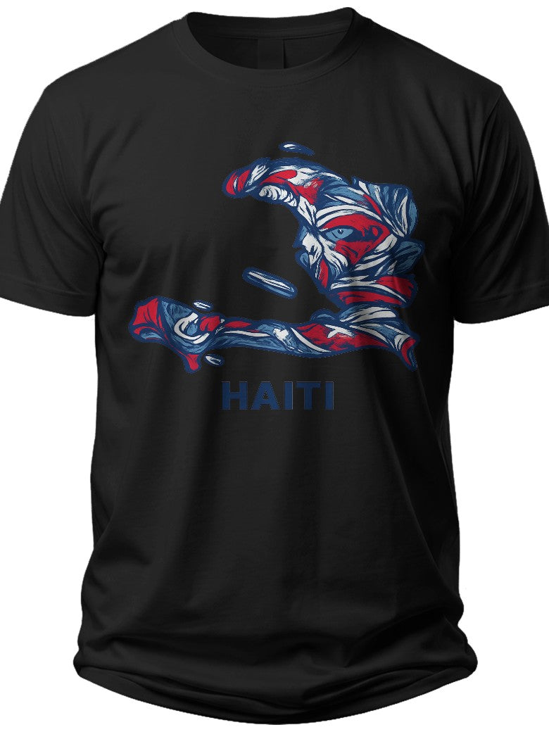 Haiti Map Pride Haitian Flag Shirt - Adult Unisex Tee