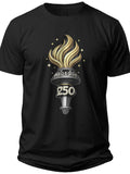 Flame of Freedom 250 Mens 250 Anniversary Usa Shirt Made in Usa - Adult Unisex Tee