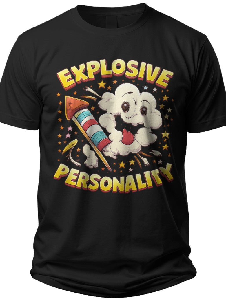 Explosive Personality Funny Usa Shirt - Adult Unisex Tee