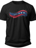 Abstract Patriot Waves Mens Usa Shirt - Adult Unisex Tee