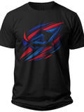 Abstract Haitian Colors Haitian Flag Shirt - Adult Unisex Tee