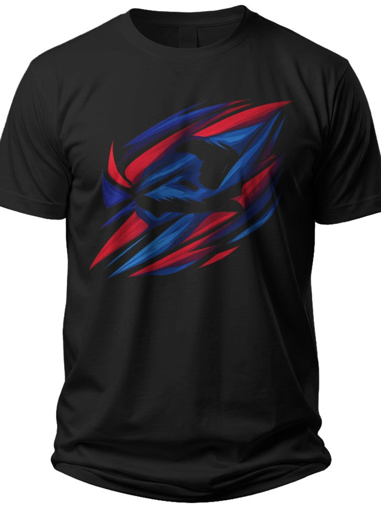 Abstract Haitian Colors Haitian Flag Shirt - Adult Unisex Tee