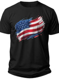 Abstract Flag Art Womens American Flag Shirt - Adult Unisex Tee