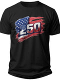 Abstract Flag 250 Mens Usa 250th Anniversary Shirt - Adult Unisex Tee