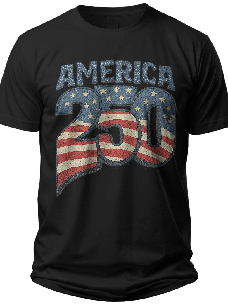 Vintage America 250 Flag Freedom 250 Shirt - Adult Unisex Tee
