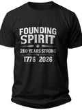 Founding Spirit 250 Strong 250th Anniversary Usa Shirt Men - Adult Unisex Tee
