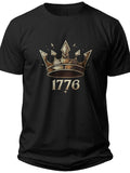 Broken Crown 1776 Rejecting Kings Since 1776 Shirt - Adult Unisex Tee