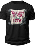 1776 Freedom Scroll Rejecting Kings Since 1776 Shirt - Adult Unisex Tee