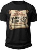 250th Heritage Scroll 250th Anniversary Usa Shirt Men - Adult Unisex Tee