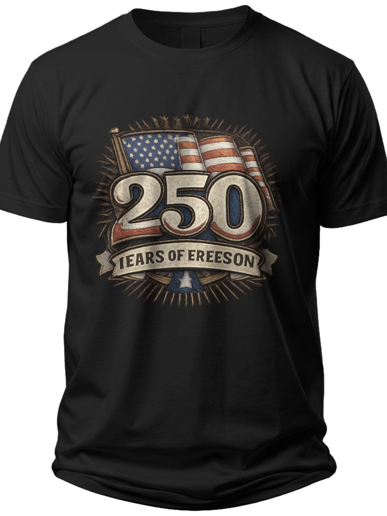 250 Years of Freedom 250th Anniversary Usa Polo Shirt - Adult Unisex Tee