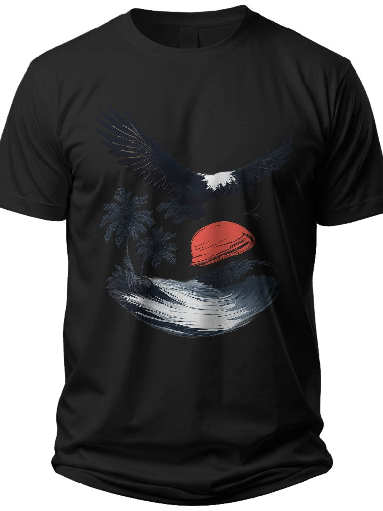 Tropical Freedom Usa Hawaiian Shirt - Adult Unisex Tee