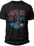 Summer Sparkle Usa Hawaiian Shirt - Adult Unisex Tee