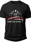 Stripes and Starburst Red White Blue Shirts for Women - Adult Unisex Tee