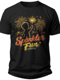 Sparkler Fun Kids Usa Shirt - Adult Unisex Tee