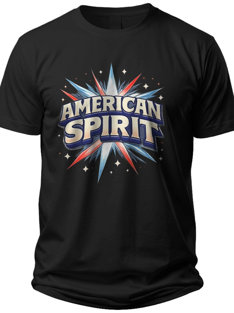 Retro American Spirit American Flag Shirts for Women - Adult Unisex Tee