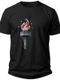 Liberty Torch Icon Patriotic Womens Shirts - Adult Unisex Tee