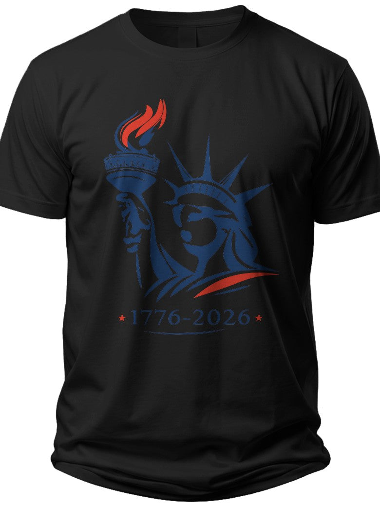 Lady Liberty 250 Silhouette 250 Years America Shirt Women - Adult Unisex Tee