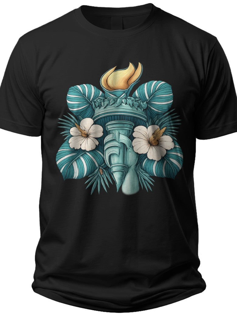 Island Liberty Usa Hawaiian Shirt - Adult Unisex Tee