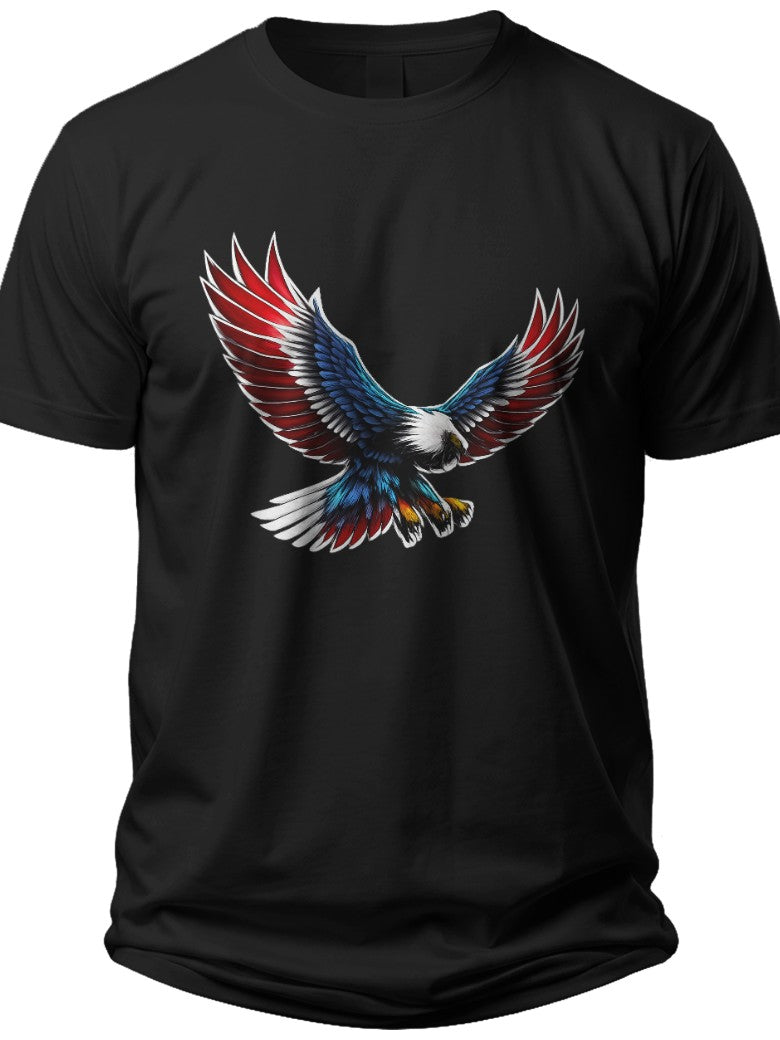 Freedom Eagle Flight Patriotic Womens Shirts - Adult Unisex Tee