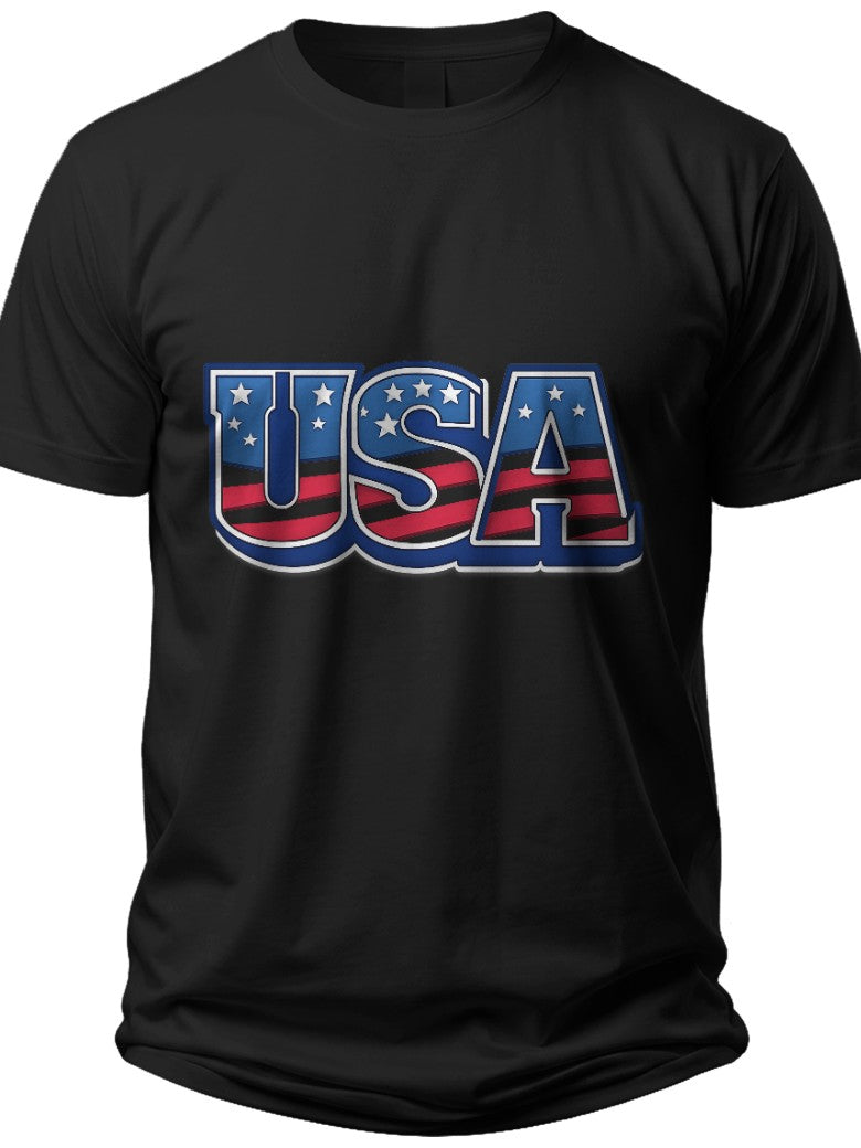 Bold USA Patriotic Womens Shirts - Adult Unisex Tee